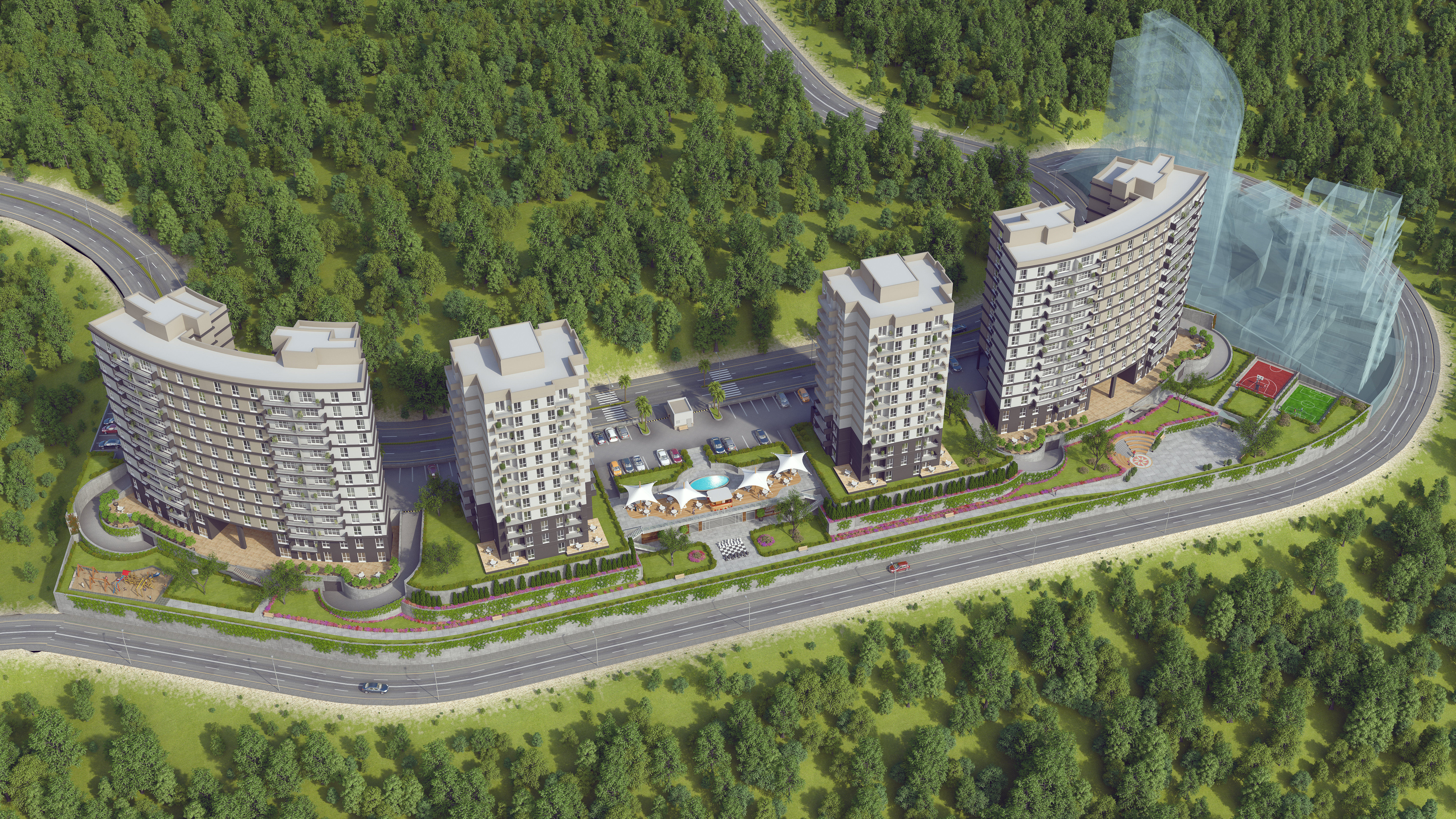 Residential investment project in Istanbul Bahcesehir, project code (IC 62)