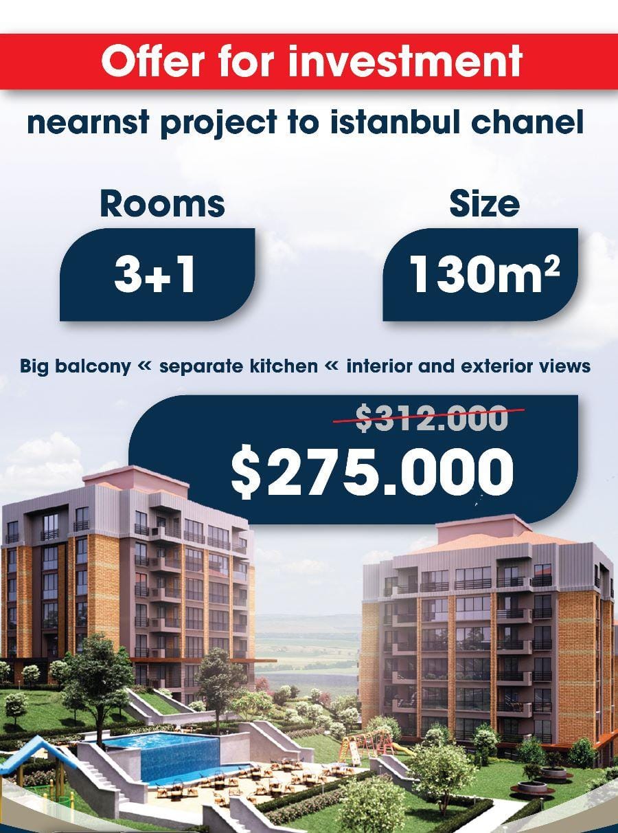 Apartment for sale in Istanbul / Bahcçeşehir