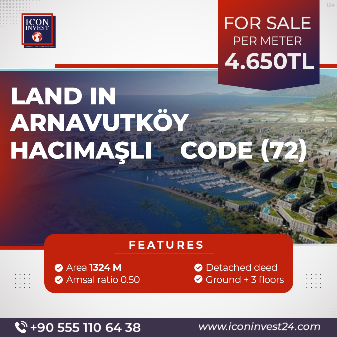 Land for sale in Istanbul / Arnavutköy – Hacımaşlı code (72)