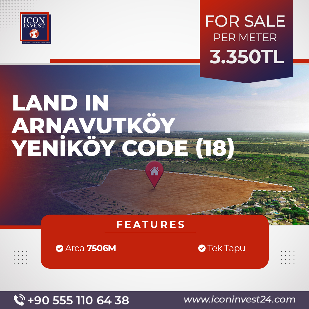 Land for sale in Istanbul/ Arnavutköy – yeniköy Code (18)